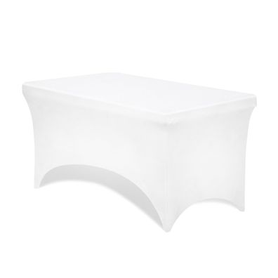 MIO COVER | Tischhusse elastisch | Weiß | Stretchhusse Hussen Tischhussen