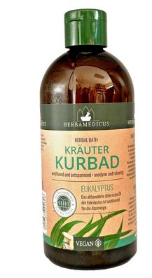 Herbamedicus Kräuterbad Eukalyptus Kurbad ätherische Öl, 2x 500ml