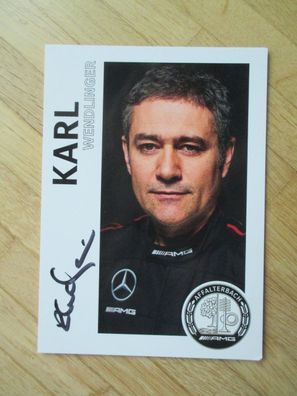 Red Bull Mercedes-Benz Formel 1 Star Karl Wendlinger - handsigniertes Autogramm!