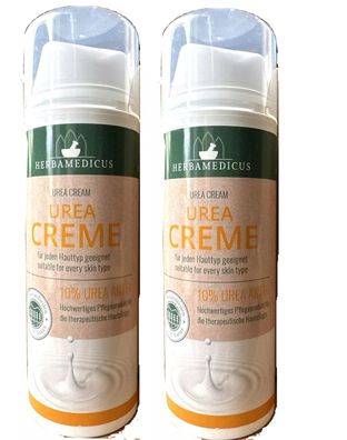 Herbamedicus UREA CREME Pflegecreme 10%Urea 2x 140ml (Gr. Standardgröße)