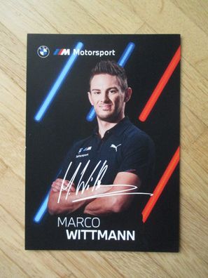 BMW Rennfahrer Marco Wittmann - Autogramm!!!