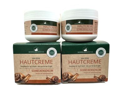 Herbamedicus Hautcreme Schneckenschleim Tag Nacht 2x 50ml