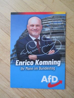 MdB AfD Politiker Enrico Komning - handsigniertes Autogramm!!