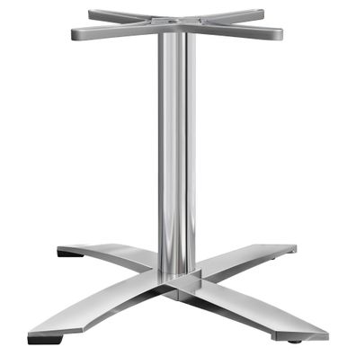 THIAGO | Bistro Tischgestell | 4 Fuß | Fuß: Ø 60 cm | Säule: 6 x 73 cm | Alu | Tisch