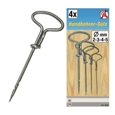 BGS-2022 | Handbohrer-Satz 2-5 mm 4-tlg