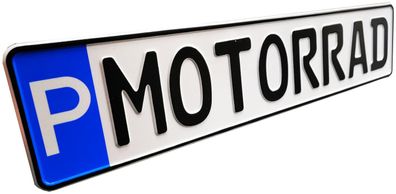 Schild zur Parkplatzkennzeichnung &quot; -MOTORRAD&quot; KFZ Normgröß Schild - P-MOT