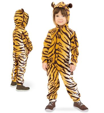 narrenwelt Tiger Tigerchen Kinderkostüm Raubtier Raubkatze Unisex 86 + 98