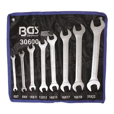 BGS-30600 | Doppel-Maulschlüssel-Satz, 6 - 22 mm, 8-tlg