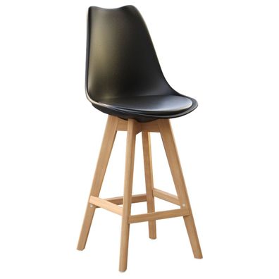 2er-Set LAMOCA | Schalen Barhocker | Schwarz | Kunststoff | Barhocker Design, Hotel