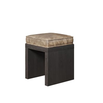 BRASIL | Bistro Sitzhocker | Wenge/Taupe | B: : 39 x 39 x 51 cm | + Sitzkissen | Ga