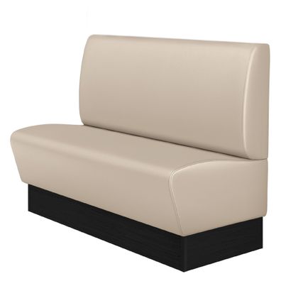 DENVER | Gastrobank | B: 120 x 103 cm | Creme | Glatt | Leder | Gastro Sitzbank, Bi