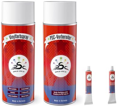 Set 4-400 : Vinylfarbe für Ford US Beige Kunstlederpflege Kunstleder-Reparatur