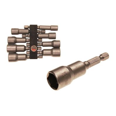 BGS-2758 | Steckschlüssel-Einsatz-Set 6-Kant Bohrmaschinenschaft 6-13 mm