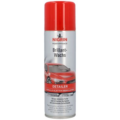 Nigrin Brillant-Wachs Glanz Detailer 300ml Spray Lack-Konservierung Pflege Wachs