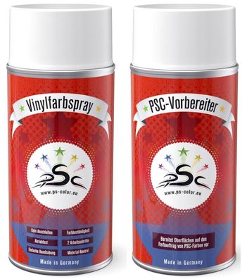 Set 1 : 2 x 150ml, Lenkradfarbe Braunoliv 150 ml RAL 6022 & Kunstleder-Lenkrad-Rei
