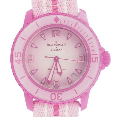 Blaincpain x Swatch Fifty Fathoms l Pink Ocean