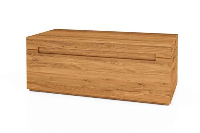 Holztruhe Bento aus Wildeiche massiv 115x53x44 cm mit Fingerschachthalterung
