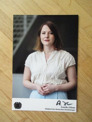 MdB SPD Politikerin Annika Klose - handsigniertes Autogramm!!