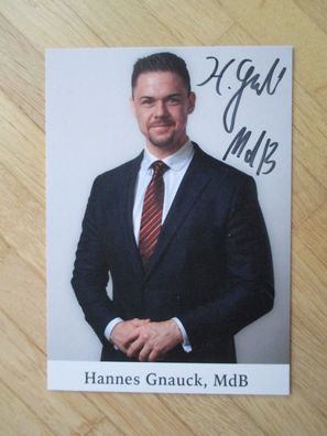 MdB AfD Politiker Hannes Gnauck - handsigniertes Autogramm!!