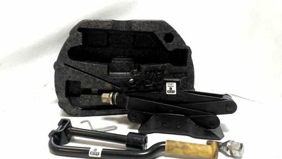 Wagenheber SET mit Kurbel, Haken, Ersatzbolzen und Schale Renault MEGANE I