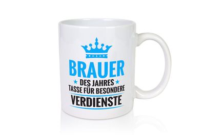 Besonderer Verdienst: Brauer | Bier Brauer | Brauerei - Tasse Weiß