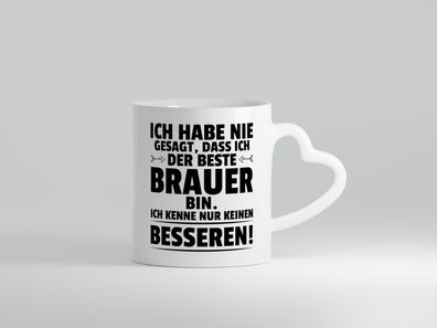 Der Beste Brauer | Bier Brauer | Brauerei - Herz Tasse Weiß