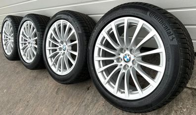 4x Original BMW 5er G30 G31 18 Zoll Winterräder Vielspeiche 619 6861224 Runflat 8mm