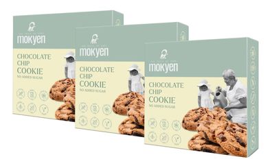 3x50g Schoko Cookies mit Xylit Schokokekse Glutenfrei Vegan Ohne Zuckerzusatz