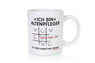 Lösung Finden: Altenpfleger | Pflegepersonal - Tasse Weiß