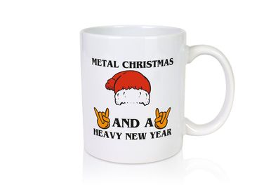 Metal Christmas | Motiv Tasse | Rocker | Heavy Metal - Tasse Weiß