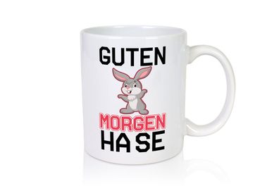 Guten Morgen Hase - Tasse Weiß