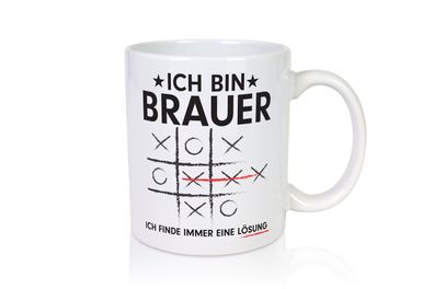 Lösung Finden: Brauer | Bier Brauer | Brauerei - Tasse Weiß