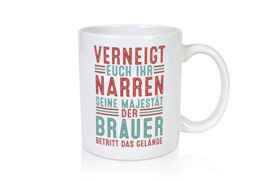 Verneigt euch: Brauer | Bier Brauer | Brauerei - Tasse Weiß