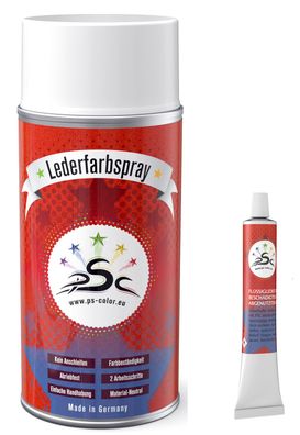 Set 2 : 150ml Lederfarbe Jaguar Magnolia & 8gr Flüssigleder Tube