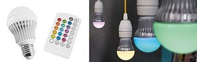 LED-Farbwechsellampe Livarno Lux 3 W E27 mit Fernbedienung. NEU & Original-Verpackung