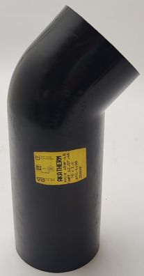 Akatherm 120746 Winkel für PE Abfluss d 75 45 Grad schwarz