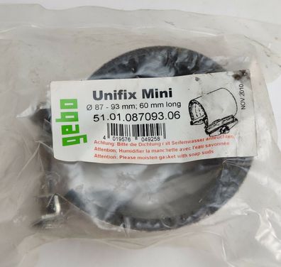 Gebo Unifix Mini Dichtband Spannbereich 87-93 mm Baulänge 60 mm, EPDM Dichtung