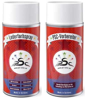Set 1 : 2x 150ml, Lederfarbe Porsche Can Can & Leder-Reiniger