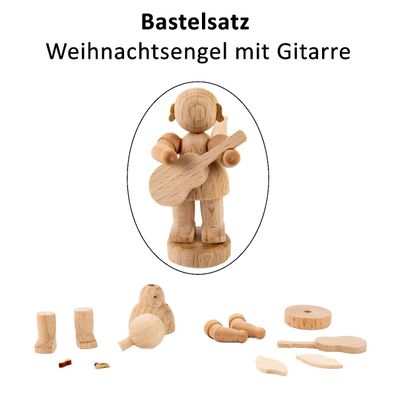 Engel stehend mit Gitarre, Bastelsatz - 225/043/22BS