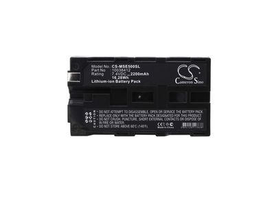 Ersatzakku - CS-MSE500SL - MSA Evolution 5000 / 10038412 - 7,4 Volt 2200mAh Li-Ion