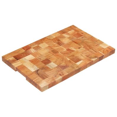 vidaXL Hackblock 60×40×3,8 cm Akazie Massivholz