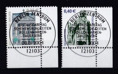 BRD 2004 gestempelt ESST MiNr. 2374-2375 Freimarken Sehenswürdigkeiten
