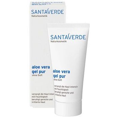 Santaverde 6x Kleingröße aloe vera gel pur ohne Duft 50ml