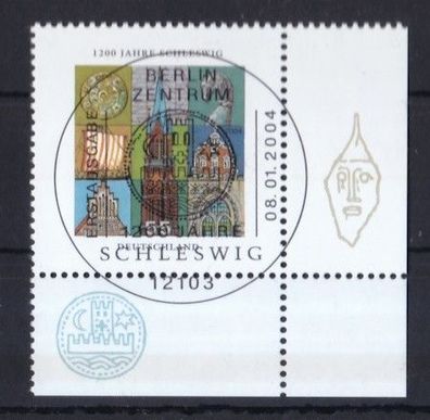 BRD 2004 gestempelt ESST Ecke unten rechts MiNr. 2377 1200 Jahre Schleswig