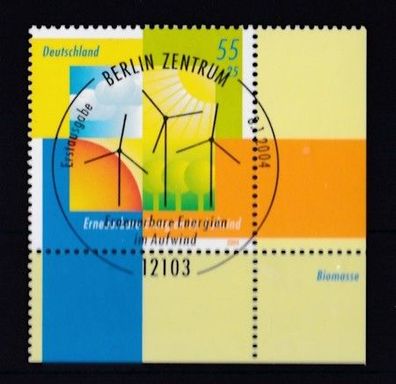 BRD 2004 gestempelt ESST Ecke oben links MiNr. 2378 Erneuerbare Energien im Aufwind