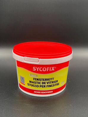 Sycofix Profi Fensterkitt beige 750g Glaserkitt zur Reparatur Fenster Verglasung