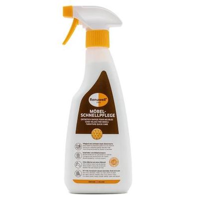 Renuwell Möbel Schnellpflege, 500 ml, mit Bienenwachs Möbelreiniger Möbelpflege