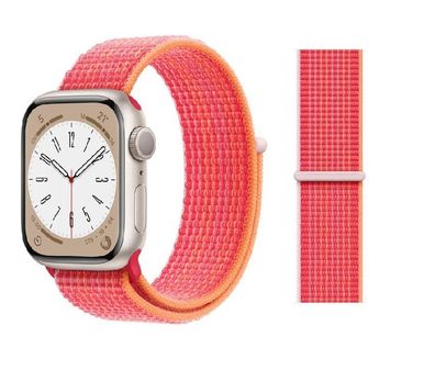 Original Apple Sport Loop Armband 38/40/41mm MPL83ZM/A (Product) Red 6. Gen Sehr Gut