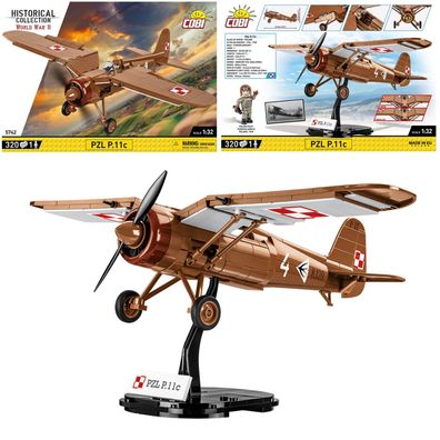 COBI 5742 Historical Collection WW2 PZL P.11c Jagdflugzeug