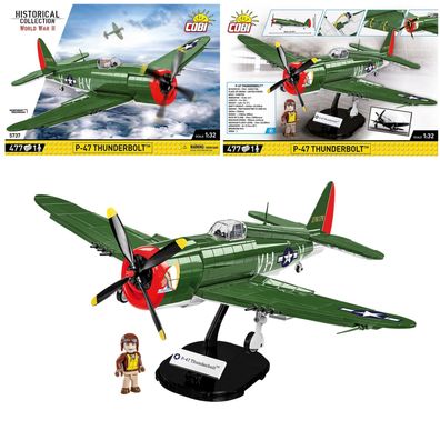 COBI 5737 Historical Collection WW2 P-47 Thunderbolt Jagd- und Kampfflugzeug